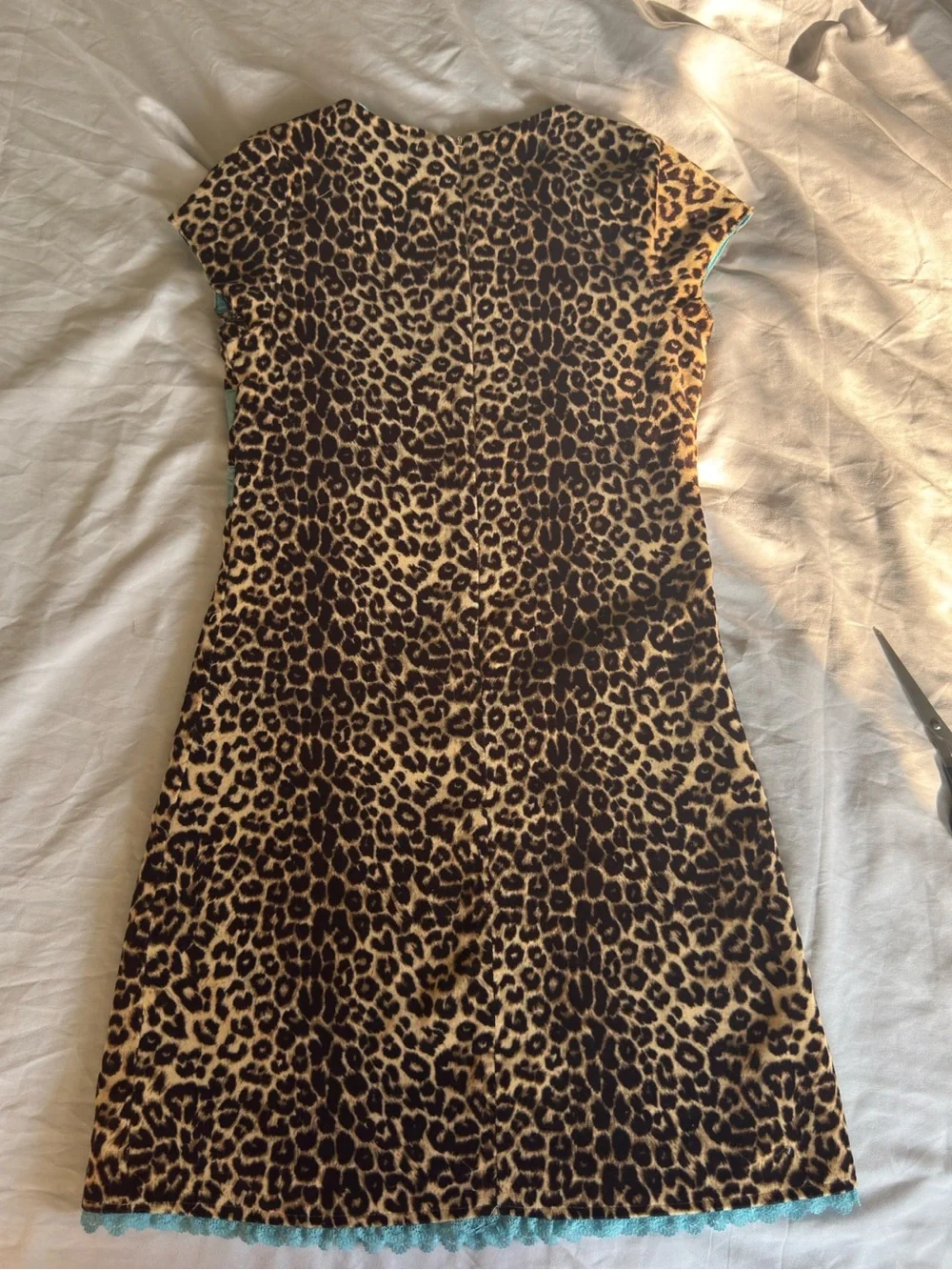 Y2K Inspired Leopard Print Dress with Bows
